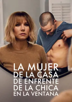 La mujer de la casa de enfrente de la chica en la ventana