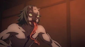 El jabalí muestra sus colmillos mientras Zenitsu duerme