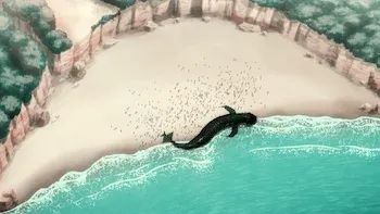 Capas de terror / La cosa que apareció en la orilla